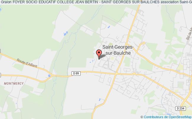plan association Foyer Socio Educatif College Jean Bertin - Saint Georges Sur Baulches Saint-Georges-sur-Baulche