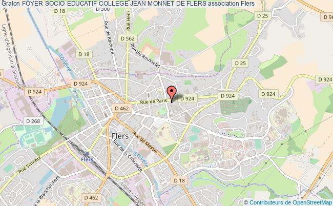 plan association Foyer Socio Educatif College Jean Monnet De Flers Flers