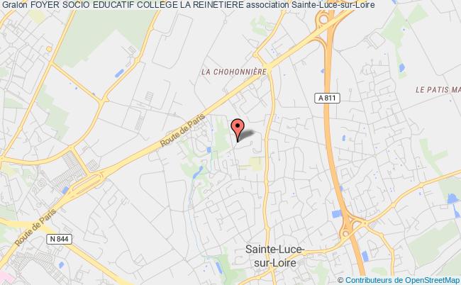 plan association Foyer Socio Educatif College La Reinetiere Sainte-Luce-sur-Loire