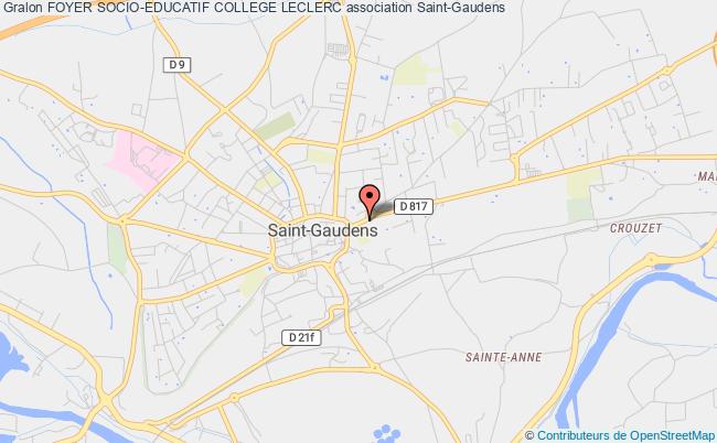 plan association Foyer Socio-educatif College Leclerc Saint-Gaudens