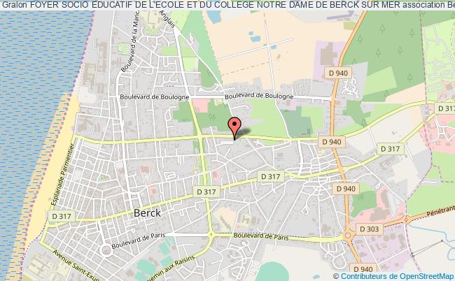 plan association Foyer Socio Educatif De L'ecole Et Du College Notre Dame De Berck Sur Mer Berck