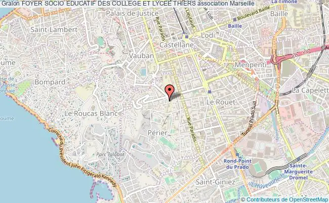 plan association Foyer Socio Educatif Des College Et Lycee Thiers Marseille