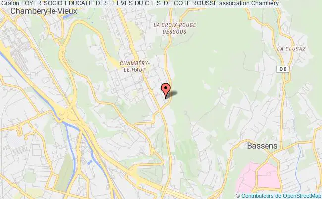 plan association Foyer Socio Educatif Des Eleves Du C.e.s. De Cote Rousse Chambéry