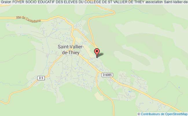 plan association Foyer Socio Educatif Des Eleves Du College De St Vallier De Thiey Saint-Vallier-de-Thiey