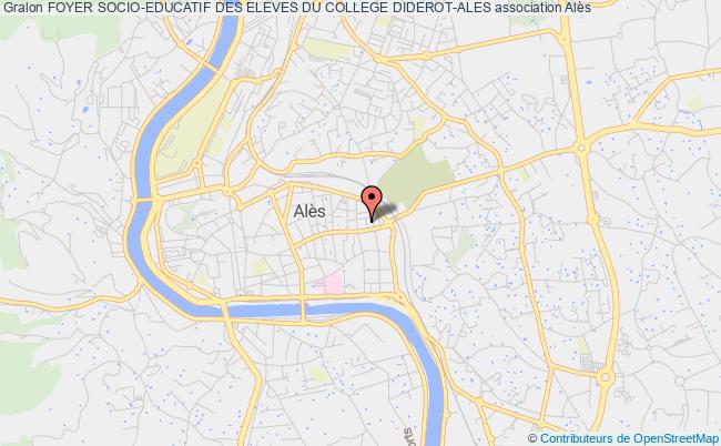 plan association Foyer Socio-educatif Des Eleves Du College Diderot-ales Alès