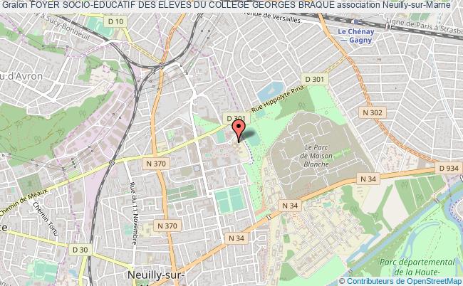 plan association Foyer Socio-educatif Des Eleves Du College Georges Braque Neuilly-sur-Marne