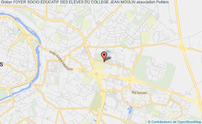 plan association Foyer Socio-educatif Des Eleves Du College Jean Moulin Poitiers