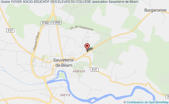 plan association Foyer Socio-educatif Des Eleves Du College Sauveterre-de-Béarn