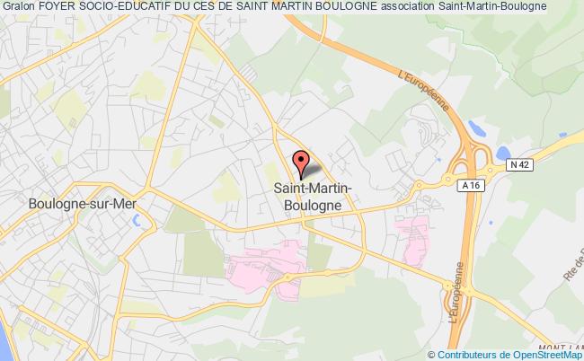 plan association Foyer Socio-educatif Du Ces De Saint Martin Boulogne Saint-Martin-Boulogne
