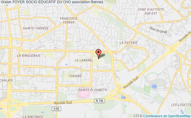 plan association Foyer Socio-Éducatif Du Cho Rennes