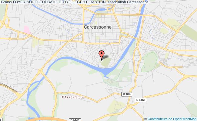 plan association Foyer Socio-educatif Du College 'le Bastion' Carcassonne