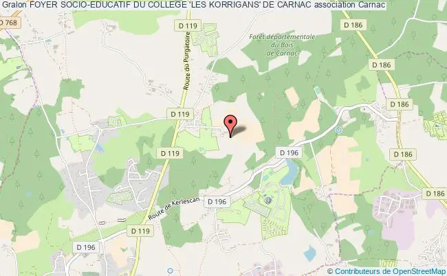 plan association Foyer Socio-educatif Du College 'les Korrigans' De Carnac Carnac
