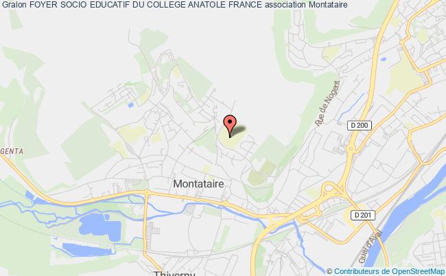 plan association Foyer Socio Educatif Du College Anatole France Montataire