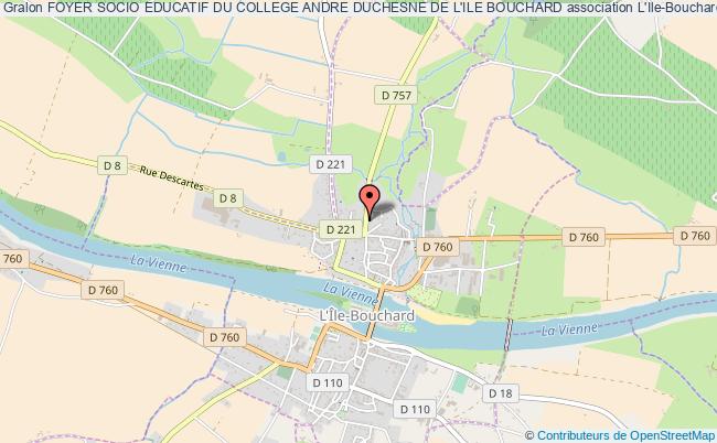 plan association Foyer Socio Educatif Du College Andre Duchesne De L'ile Bouchard L'   Île-Bouchard
