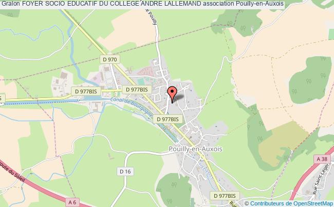 plan association Foyer Socio Educatif Du College Andre Lallemand Pouilly-en-Auxois