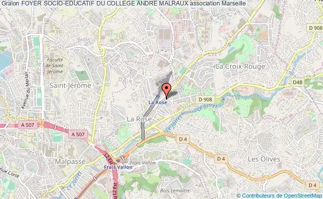 plan association Foyer Socio-educatif Du College Andre Malraux Marseille
