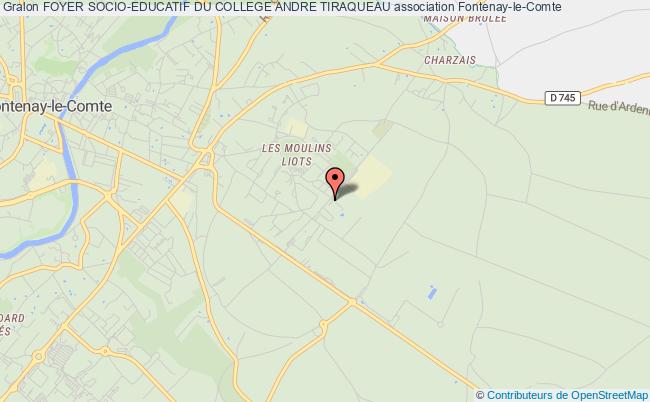 plan association Foyer Socio-educatif Du College Andre Tiraqueau Fontenay-le-Comte