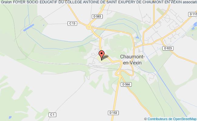 plan association Foyer Socio Educatif Du College Antoine De Saint Exupery De Chaumont En Vexin Chaumont-en-Vexin