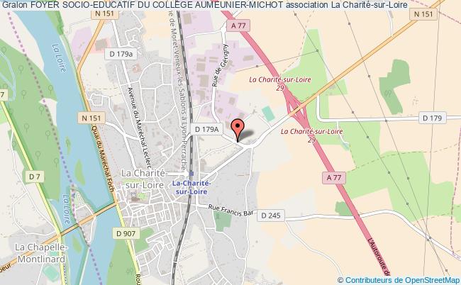 plan association Foyer Socio-educatif Du College Aumeunier-michot La    Charité-sur-Loire
