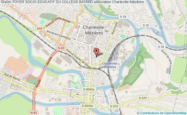 plan association Foyer Socio-educatif Du College Bayard Charleville-Mézières