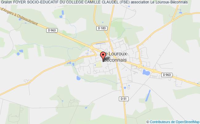 plan association Foyer Socio-educatif Du College Camille Claudel (fse) Val d'Erdre-Auxence