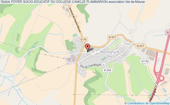 plan association Foyer Socio-educatif Du CollÈge Camille Flammarion Val-de-Meuse