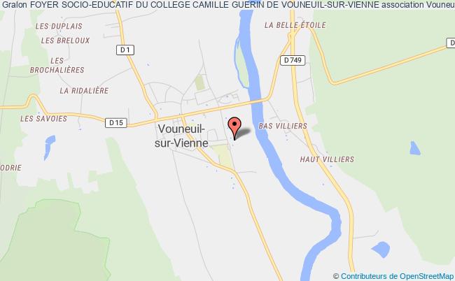 plan association Foyer Socio-educatif Du College Camille Guerin De Vouneuil-sur-vienne Vouneuil-sur-Vienne