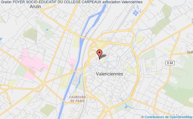 plan association Foyer Socio-educatif Du College Carpeaux Valenciennes