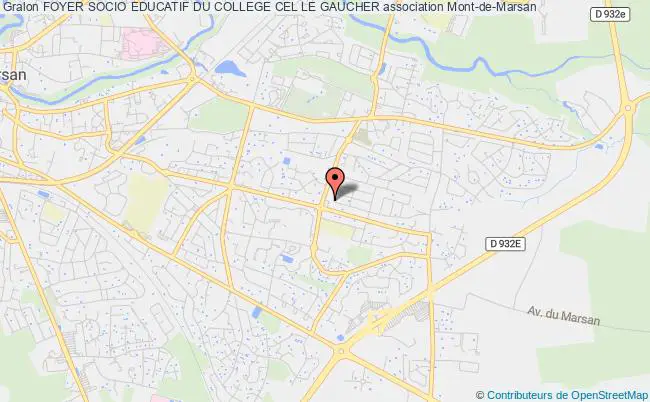 plan association Foyer Socio Educatif Du College Cel Le Gaucher Mont-de-Marsan