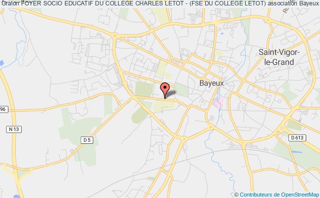plan association Foyer Socio Educatif Du College Charles Letot - (fse Du College Letot) Bayeux