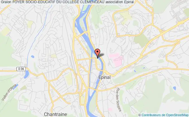 plan association Foyer Socio-educatif Du College Clemenceau Épinal