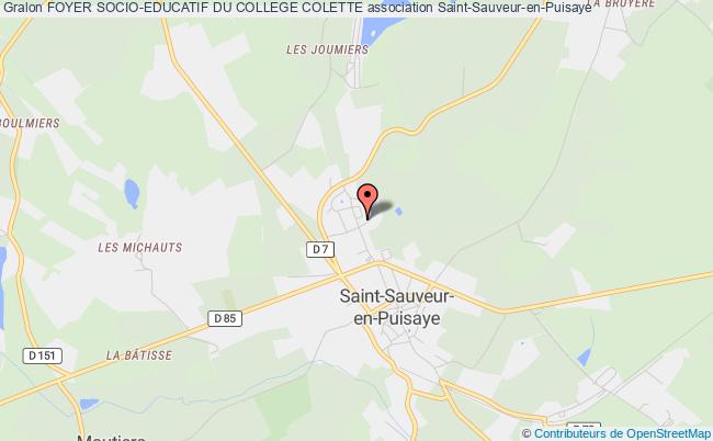 plan association Foyer Socio-educatif Du College Colette Saint-Sauveur-en-Puisaye