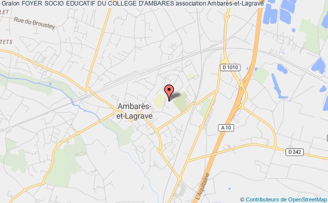 plan association Foyer Socio Educatif Du College D'ambares Ambarès-et-Lagrave