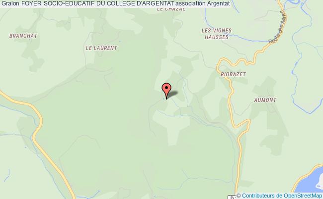 plan association Foyer Socio-educatif Du College D'argentat Argentat-sur-Dordogne
