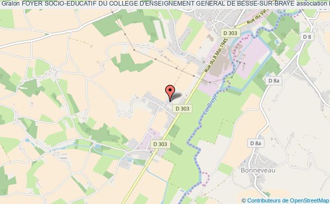 plan association Foyer Socio-educatif Du College D'enseignement General De Besse-sur-braye Bessé-sur-Braye