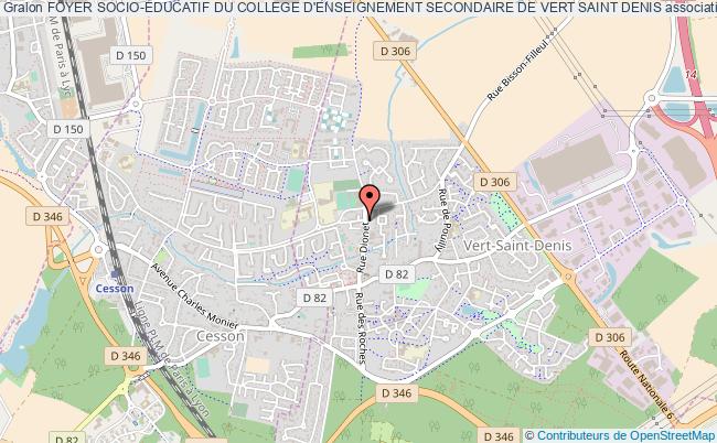 plan association Foyer Socio-educatif Du College D'enseignement Secondaire De Vert Saint Denis Vert-Saint-Denis