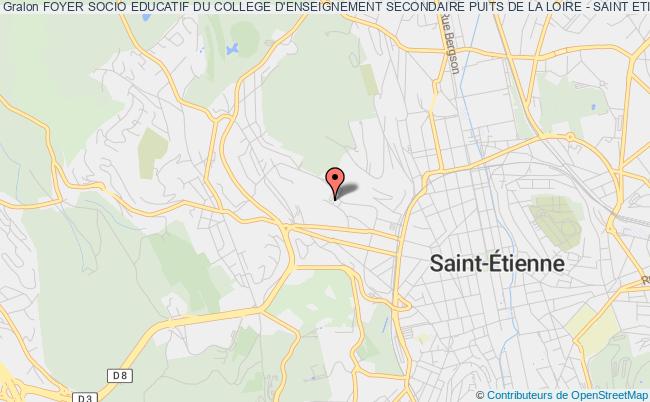 plan association Foyer Socio Educatif Du College D'enseignement Secondaire Puits De La Loire - Saint Etienne Saint-Étienne
