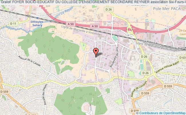 plan association Foyer Socio-educatif Du College D'enseignement Secondaire Reynier Six-Fours-les-Plages