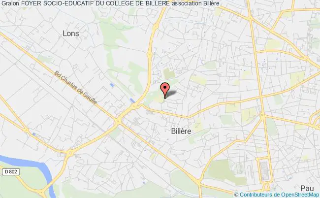 plan association Foyer Socio-educatif Du College De Billere Billère