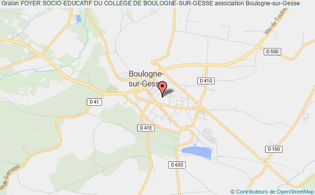 plan association Foyer Socio-educatif Du College De Boulogne-sur-gesse Boulogne-sur-Gesse
