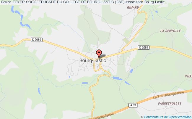 plan association Foyer Socio Educatif Du College De Bourg-lastic (fse) Bourg-Lastic