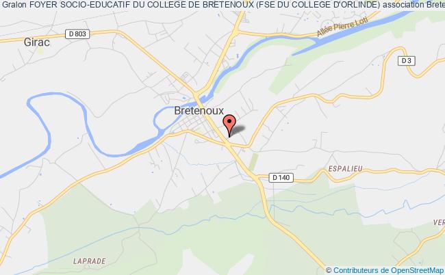 plan association Foyer Socio-educatif Du College De Bretenoux (fse Du College D'orlinde) Bretenoux