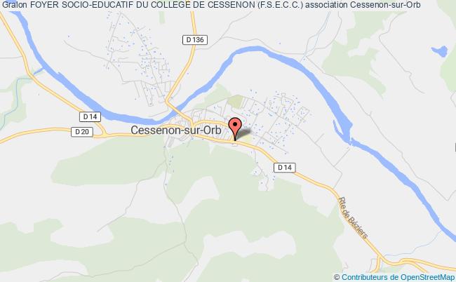 plan association Foyer Socio-educatif Du College De Cessenon (f.s.e.c.c.) Cessenon-sur-Orb