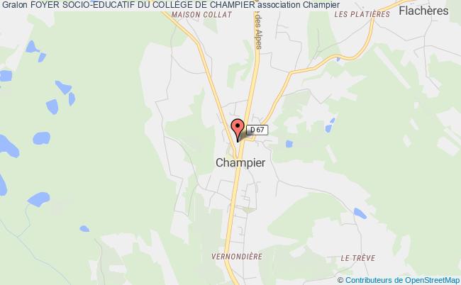 plan association Foyer Socio-educatif Du CollÈge De Champier Champier