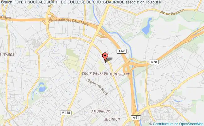 plan association Foyer Socio-educatif Du College De Croix-daurade Toulouse