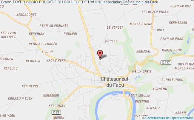 plan association Foyer Socio Educatif Du College De L'aulne Châteauneuf-du-Faou