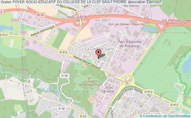 plan association Foyer Socio-educatif Du College De La Clef Saint Pierre Élancourt