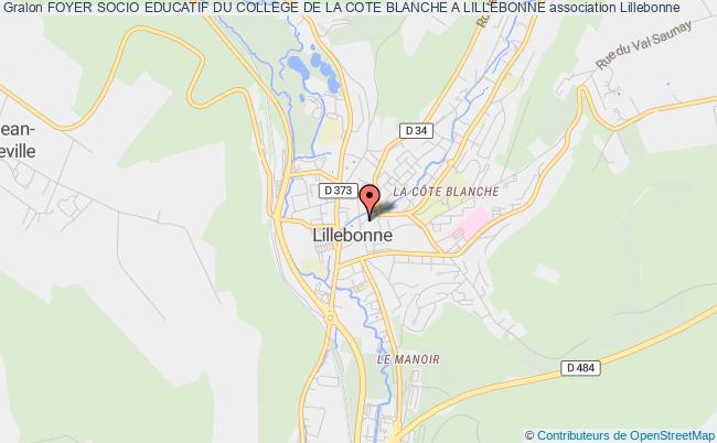 plan association Foyer Socio Educatif Du College De La Cote Blanche A Lillebonne Lillebonne