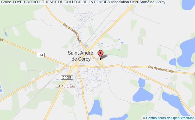 plan association Foyer Socio-educatif Du College De La Dombes Saint-André-de-Corcy