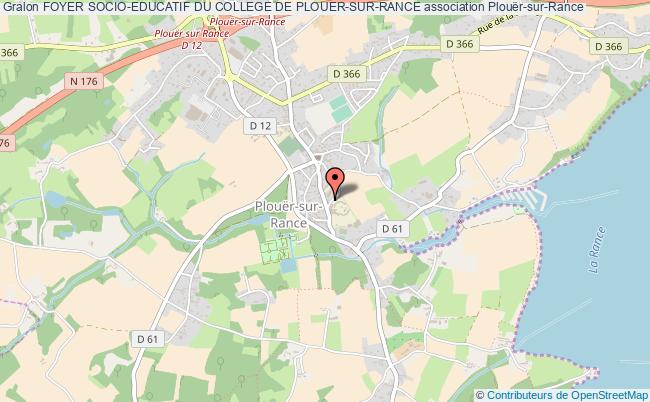 plan association Foyer Socio-educatif Du College De Plouer-sur-rance Plouër-sur-Rance